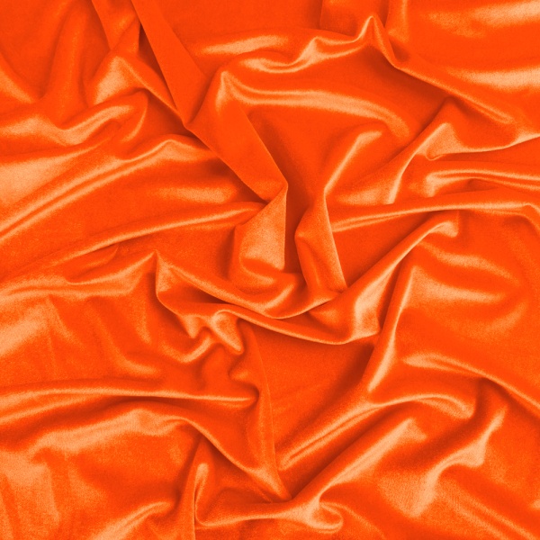 Stretch Velvet - ORANGE